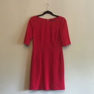 Red Tahari  Arthur S. Levine Sheath Dress